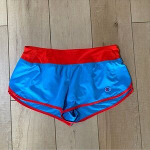 Retro Champion Blue & Red Athletic Running Shorts – Women’s Medium